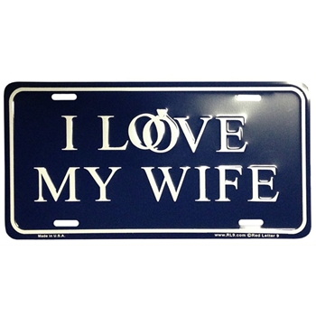 I Love My Wife Christian License Plate
