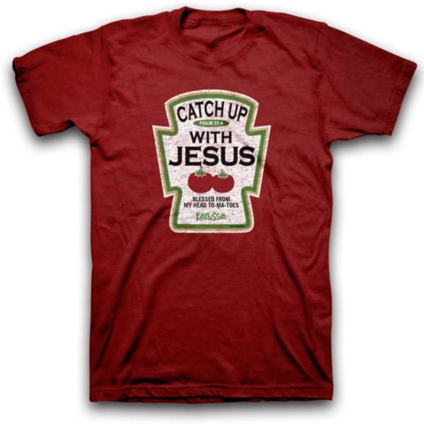 Catch Up With Jesus Christian T Shirt Psalm 37 4