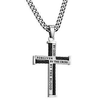 Forgiven By God By The Cross By The Blood Christian Necklace