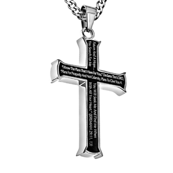 I Know The Plans I Have For You Cross Necklace