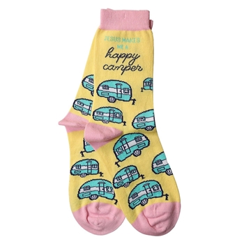 Happy Camper Christian Socks