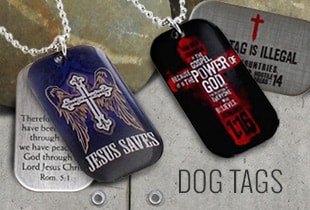 Shop Christian Dog Tags at ChristianApparelShop.com