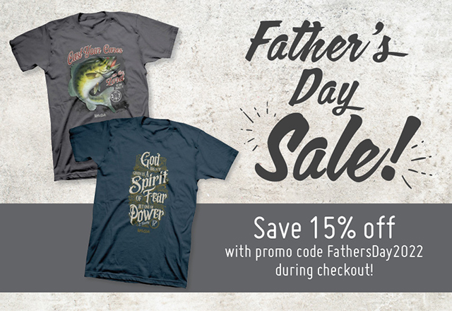 Save 15% off for Father's Day