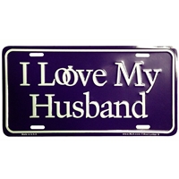 I Love My Husband License Plate