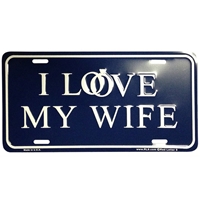 I Love My Wife Christian License Plate