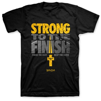 Strong To The Finish Christian T-Shirt