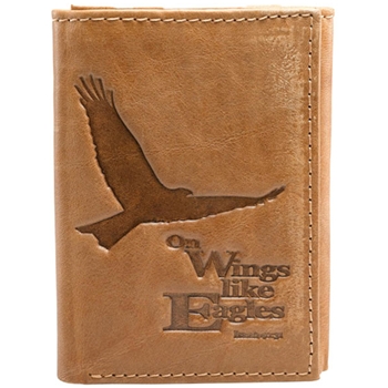 Soar On Wings Tan Genuine Leather Wallet