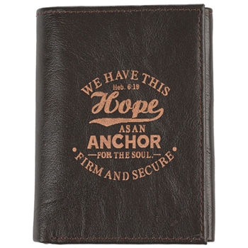 Hope As An Anchor Genuine Leather Wallet