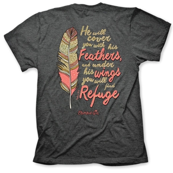Under His Wings You Will Find Refuge Christian T-Shirt