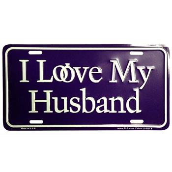 I Love My Husband License Plate