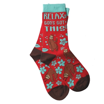 Relax Sloth Christian Socks