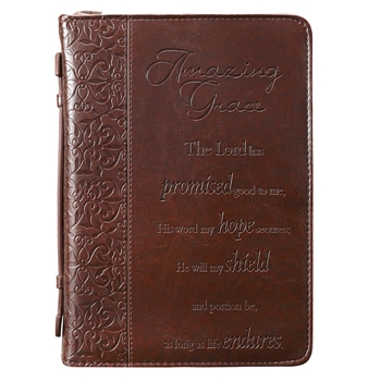 Amazing Grace Song Debossed Bible Cover