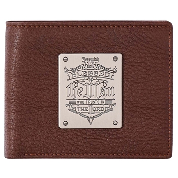 Blessed Is The Man Genuine Leather Wallet