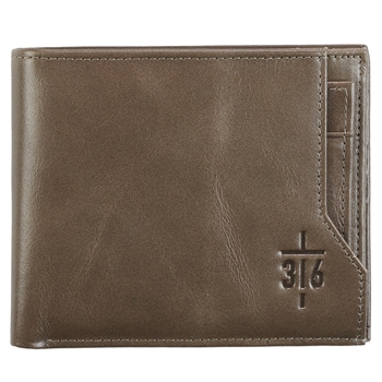 John 3:16 Genuine Leather Christian Wallet