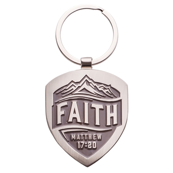 Faith Can Move Mountains Christian Keychain
