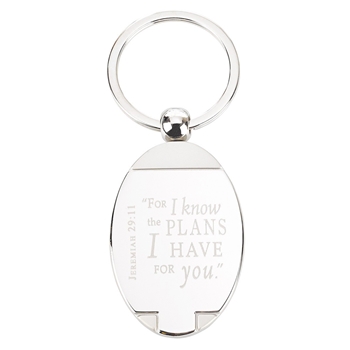 For I Know The Plans I Have For You Christian Keychain