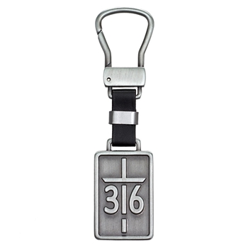 John 3:16 Stamped Christian Keychain