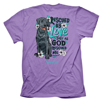 Rescued By Love Just As God Rescued Me Christian T-Shirt