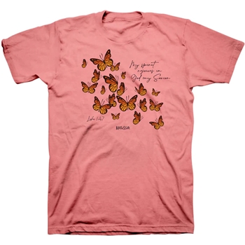 My Spirit Rejoices In God My Savior Christian T-Shirt
