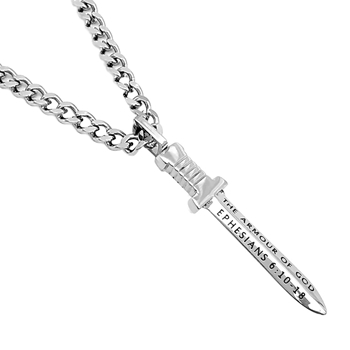 Armour Of God Roman Sword Christian Necklace