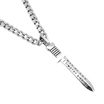 Man Of God Roman Sword Christian Necklace
