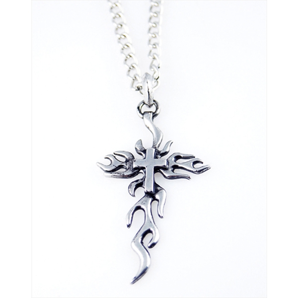 Fire Cross Necklace