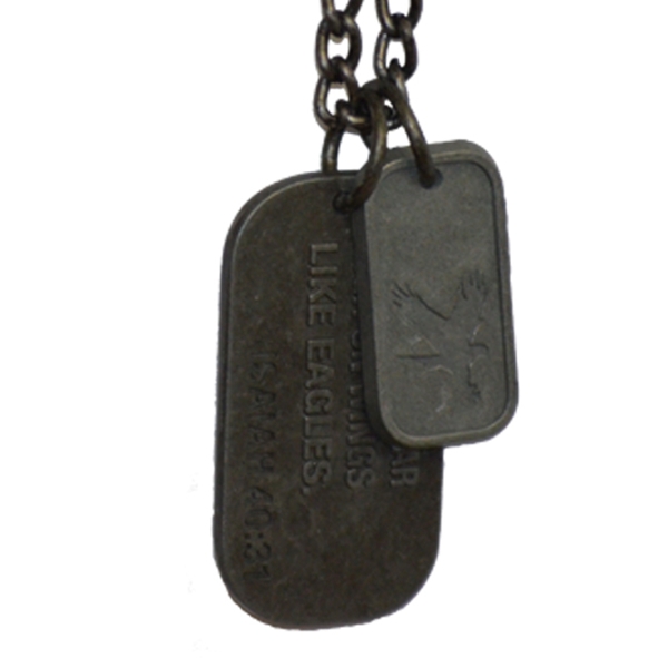 Wings Like Eagles Dog Tag