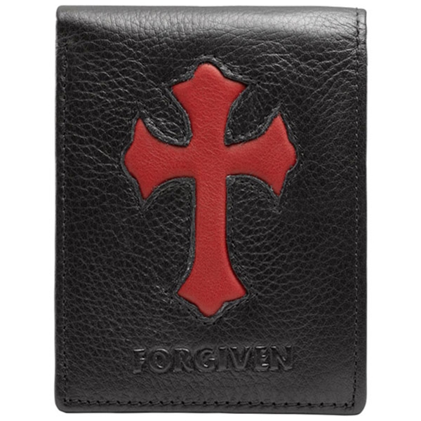 Red Cross Genuine Leather Christian Wallet