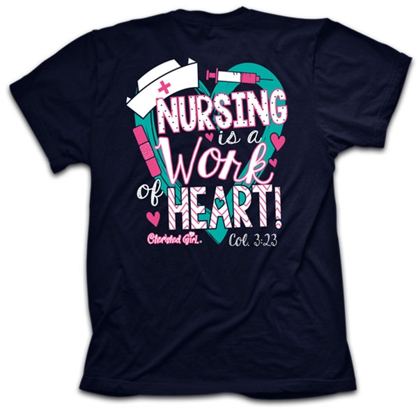 Nursing Is A Work Of Heart T-Shirt