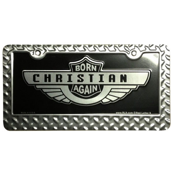 Born Again License Plate