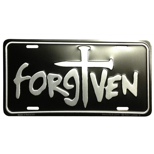 Forgiven License Plate
