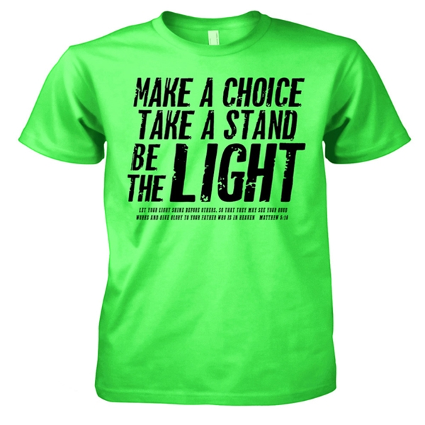 and god said let there be light t shirt