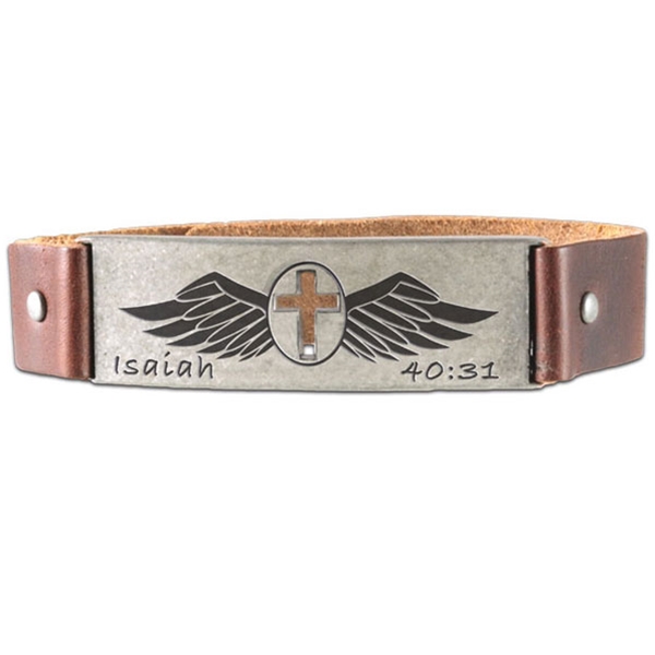 Winged Cross Isaiah 40:31 Bracelet