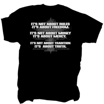 It's Not About Religion T Shirt Image 3