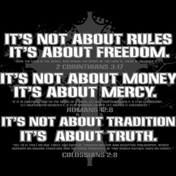 It's Not About Religion T Shirt Image 4