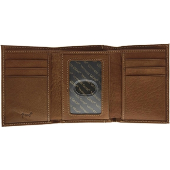 Soar On Wings Tan Genuine Leather Wallet Image 2