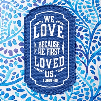 We Love Because He First Loved Us Tote Bag Image 4