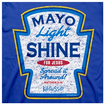 Mayo Light Shine Christian T-Shirt Image 2