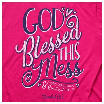 God Blessed This Mess Christian T Shirt Image 2
