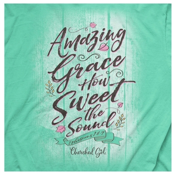 Amazing Grace How Sweet The Sound Christian T-Shirt Image 2