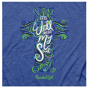 It Is Well With My Soul Christian T-Shirt Image 2
