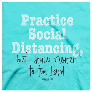 Practice Social Distancing Christian T-Shirt Image 2
