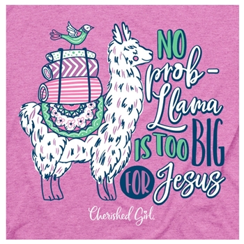 No Problem Is Too Big For Jesus Christian T-Shirt Image 2