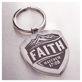 Faith Can Move Mountains Christian Keychain Image 3