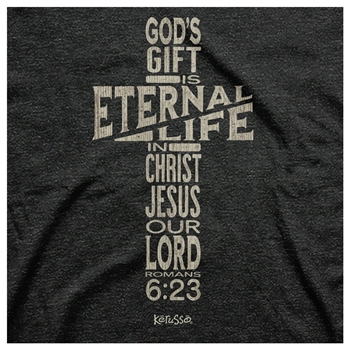 Eternal Life Cross Christian T-Shirt Image 2