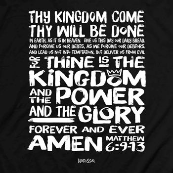 The Lord's Prayer Christian T-Shirt Image 2