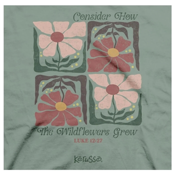 Wildflowers Christian T-Shirt Image 2