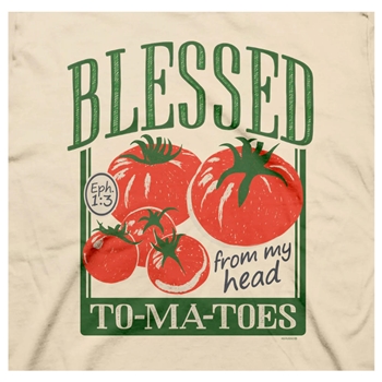 Blessed To-Ma-Toes Christian T-Shirt Image 2