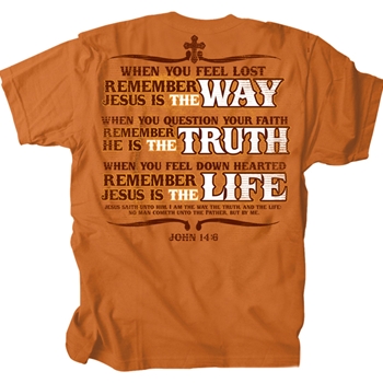 Way Truth Life Christian T Shirt Image 3